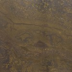 Fogo quartzite slab featuring rich brown tones and dark swirling patterns, ideal for countertops in Forest Park. Fogo quartzite slab with rich brown tones and dark swirling patterns from Forest Park.