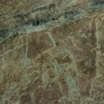 Painted Palms quartzite slab featuring layered beige, cream and dark veins, ideal for countertops in River Forest. Painted Palms quartzite slab with layered beige, cream and dark veins from River Forest.
