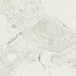 Elegant white quartz with bold grey veining reminiscent of Calacatta marble. Elegant white quartz surface with bold grey veining inspired by Calacatta marble.