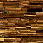 Sirena quartz countertop slab featuring rich golden brown wooden plank pattern, ideal for countertops in Wheaton. Sirena quartz countertop slab with rich golden brown wooden plank pattern in Wheaton.