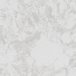 Elegant Pelican White quartz slab featuring a gentle white base with light grey marbling, perfect for countertops and vanities. Pelican White quartz slab with soft white background and subtle grey patterns