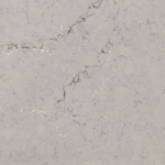 St Giles quartz slab showcasing a warm taupe base with delicate white and grey veining in Deerfield St Giles quartz slab with a warm taupe base and delicate white and grey veining in Deerfield